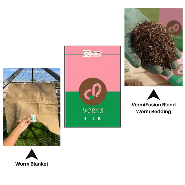 1 LB Worms + Vermifusion + Worm Blanket Combo