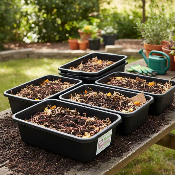 Worm Bin Bus Tubs (Set of 5)